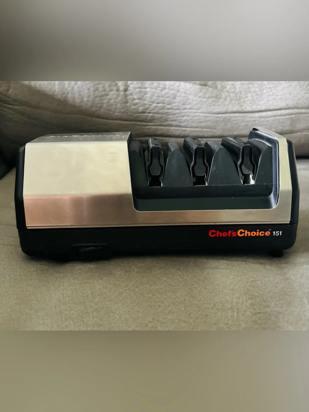 Chefs Choice Brushed Stainless Steel 151 Knife Sharpener